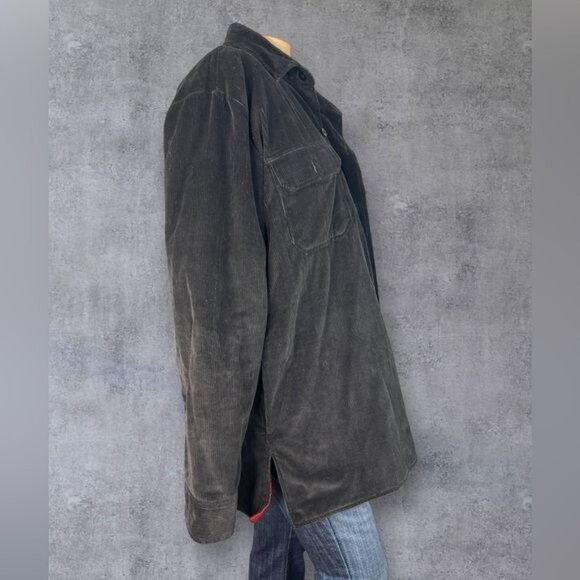 VINTAGE 70s Woodland Corduroy Shirt Jacket - Picture 4 of 6